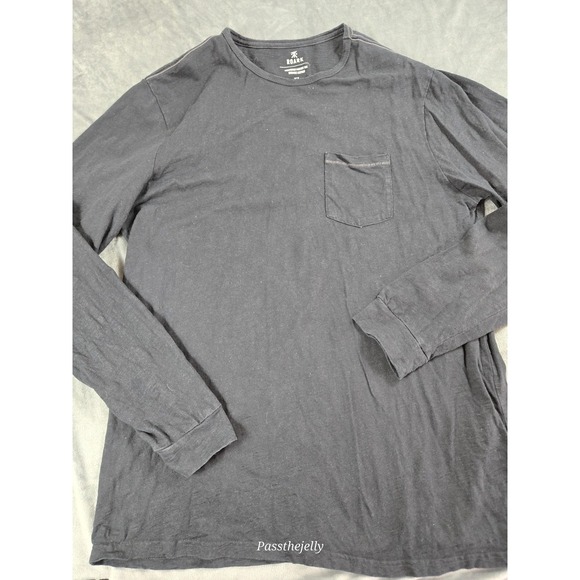 Roark Other - Roark Shirt Mens XL Black Long Sleeve Pocket Tee Organic Cotton Casual Soft